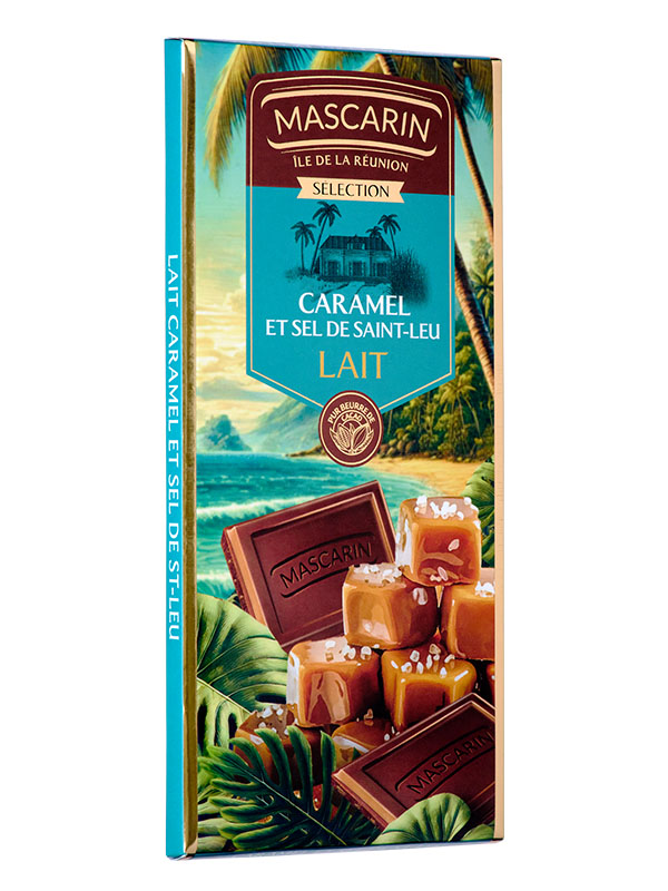 Chocolat au lait caramel au sel de Saint-Leu