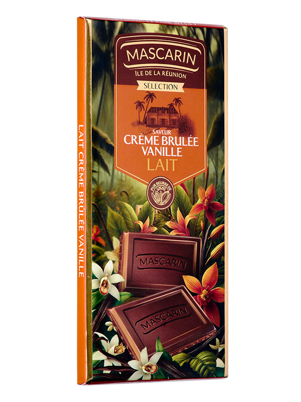 Chocolat au lait crème brûlée vanille