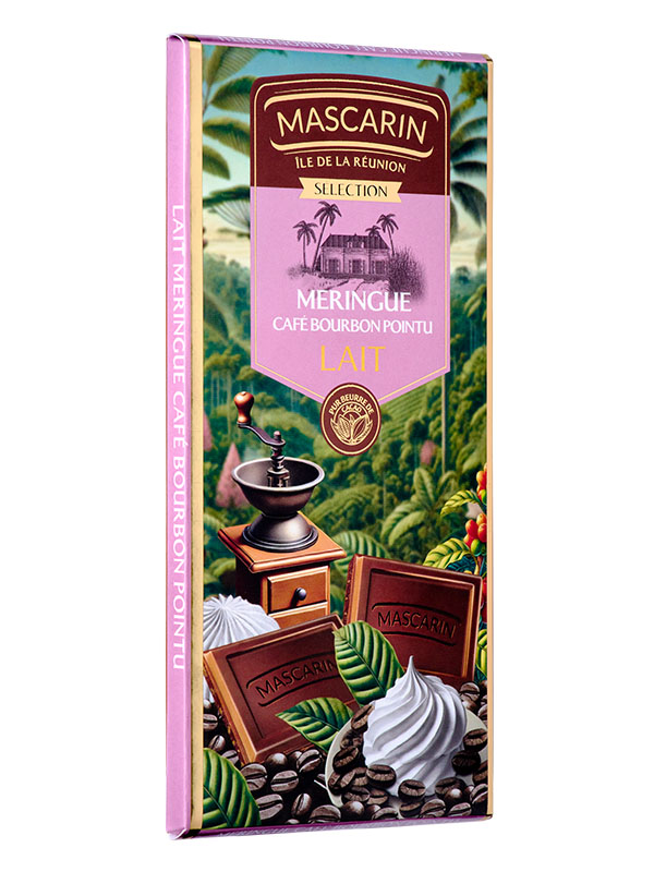 Chocolat au lait meringue café bourbon pointu