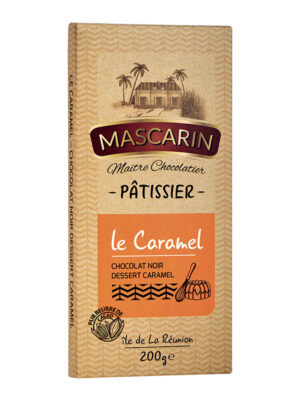 Chocolat noir patissier 64% cacao au caramel