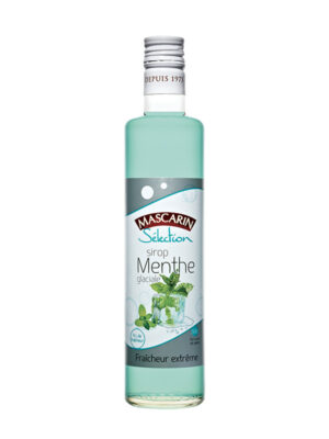 Visuel de la bouteille du sirop sélection Mascarin Menthe Glaciale